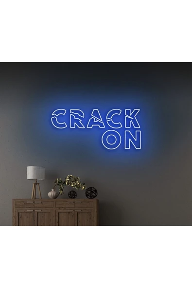 CRACK ON Yazılı Neon Tabela ürün görseli 1