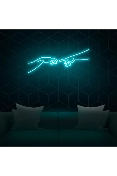 Hand Of God Figürlü Neon Tabela ürün görseli 1