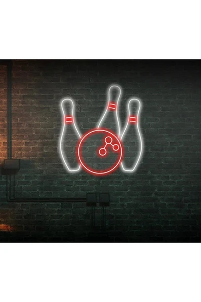 Bowling Topu ve Lobutu Şekilli Neon Tabela ürün görseli 1