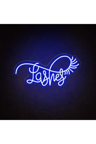 Lashes Yazılı ve Şekilli Yazılı Neon Tabela ürün görseli 1