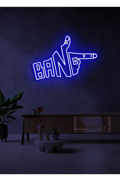 BANG Yazılı ve Şekilli Neon Tabela ürün görseli 1