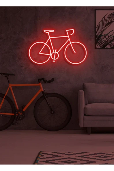 Bisiklet Figürlü Neon Tabela ürün görseli 1