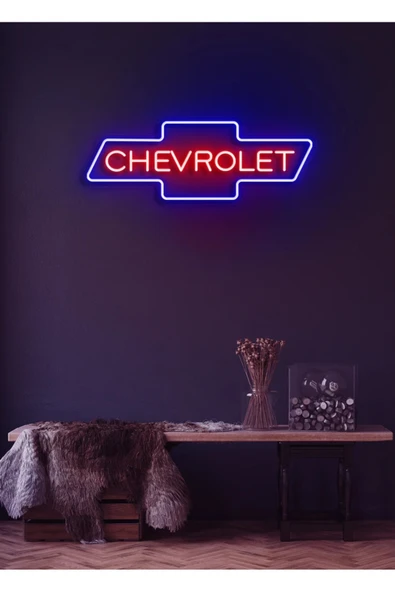 Rent A Carlara Özel CHEVROLET Yazılı Neon Tabela ürün görseli 1