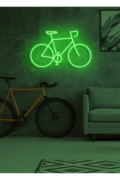 Bisiklet Figürlü Neon Tabela ürün görseli 1