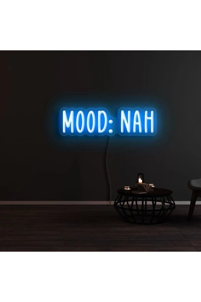 MOOD:NAH Yazılı Neon Tabela ürün görseli 1