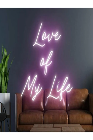 Love of My Life Yazılı Neon Tabela ürün görseli 1