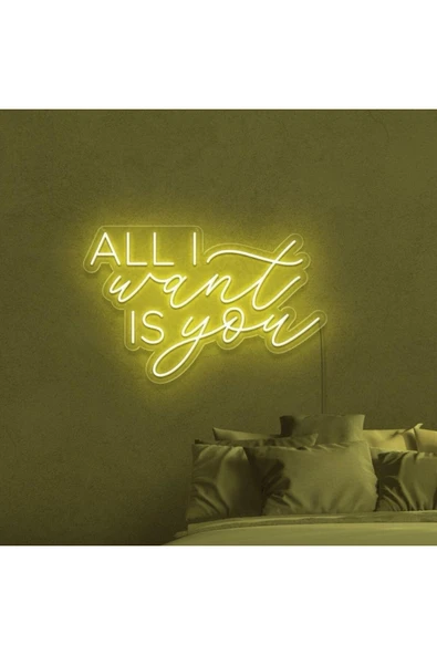 ALL I Want IS You Yazılı Neon Tabela ürün görseli 1
