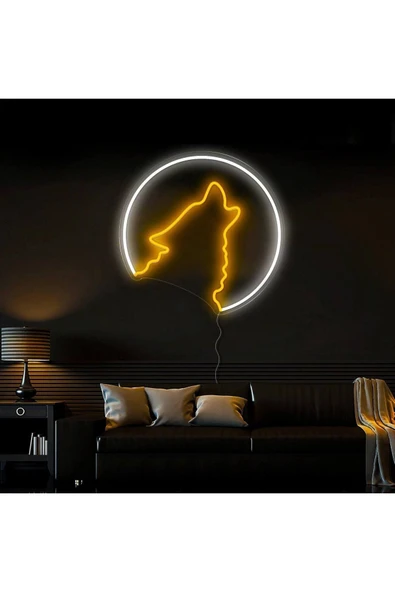 Kurt Figürlü Neon Tabela ürün görseli 1