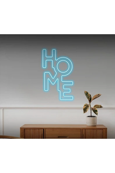 HOME Yazılı Neon Tabela ürün görseli 1