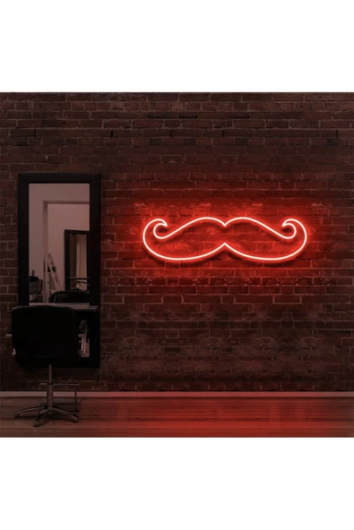 Bıyık Figürlü Neon Tabela ürün görseli 1