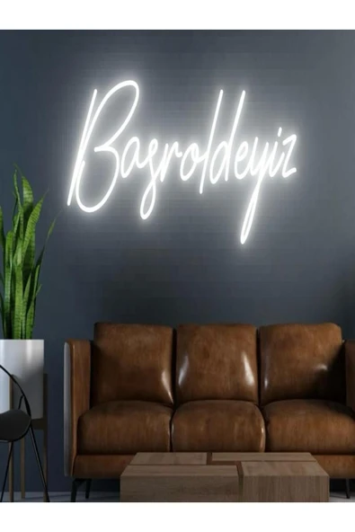 Başroldeyiz Yazılı Neon Tabela ürün görseli 1