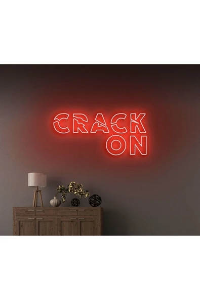 CRACK ON Yazılı Neon Tabela ürün görseli 1