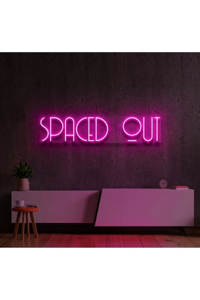 SPACED OUT Yazılı Neon Tabela ürün görseli 1
