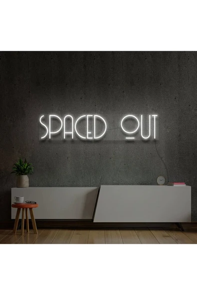 SPACED OUT Yazılı Neon Tabela ürün görseli 1