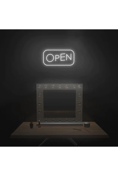 OPEN Yazılı Neon Tabela - Resim 6