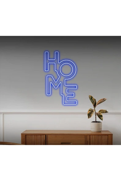 HOME Yazılı Neon Tabela ürün görseli 1