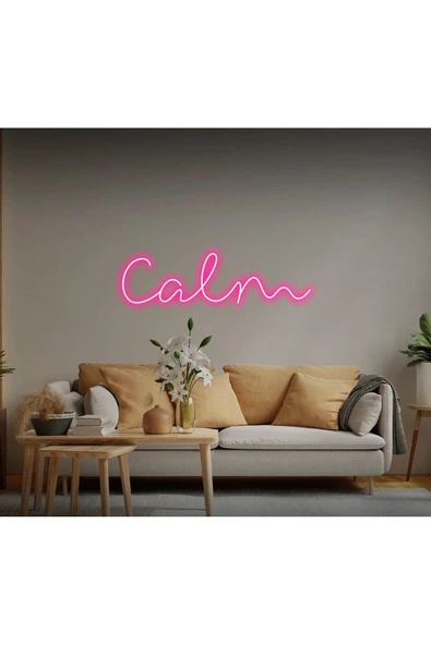 Calm Yazılı Neon Tabela ürün görseli 1