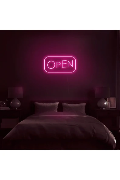 OPEN Yazılı Neon Tabela - Resim 5