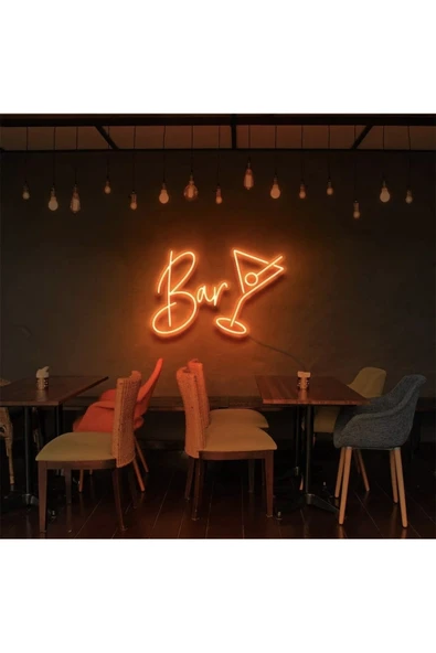 Bar Yazılı ve Şekilli Neon Tabela ürün görseli 1