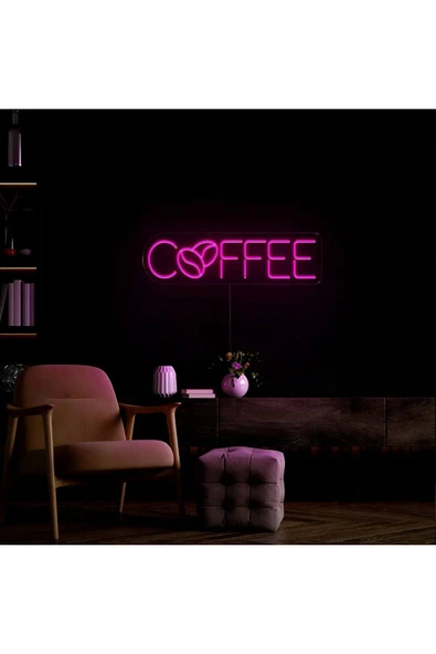 COFFEE Yazılı ve Şekilli Neon Tabela ürün görseli 1