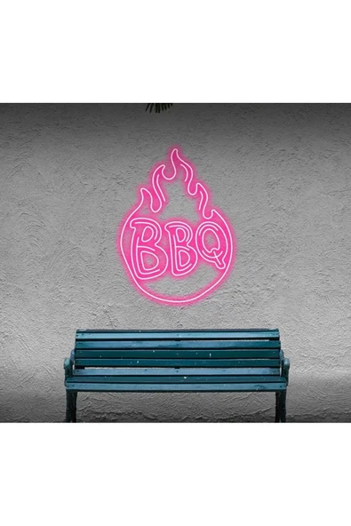 BBQ Yazılı ve Şekilli Neon Tabela ürün görseli 1