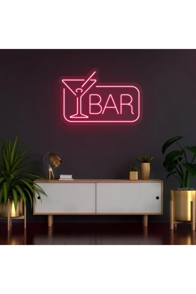 BAR Yazılı ve Şekilli Neon Tabela ürün görseli 1