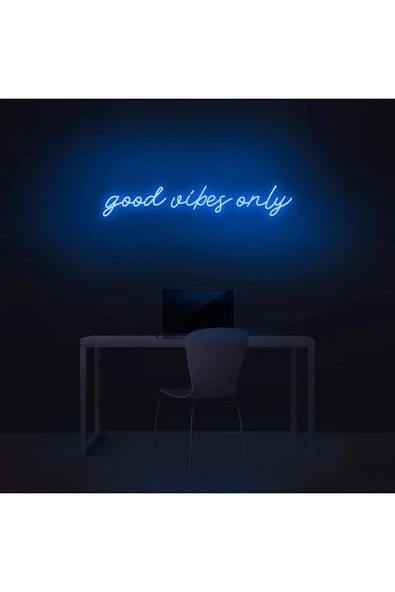 good vibes only Yazılı Neon Tabela ürün görseli 1