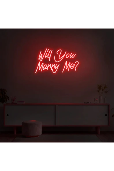 Will You Marry Me? Yazılı Neon Tabela ürün görseli 1
