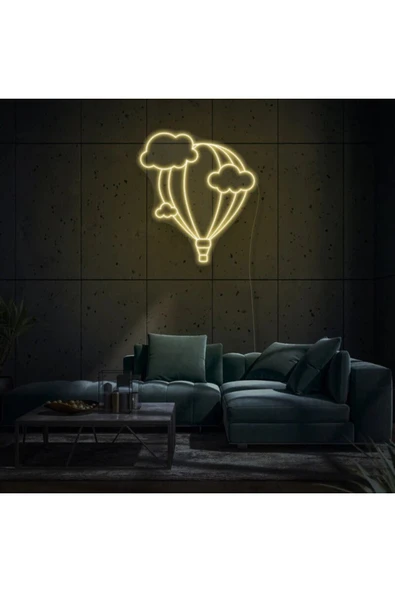 Uçan Balon Şekilli Neon Tabela - Resim 3