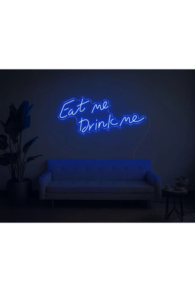 Eat Me Drink Me Yazılı Neon Tabela ürün görseli 1