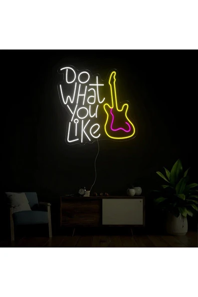 Do What You Like Yazılı ve Şekilli Neon Tabela ürün görseli 1