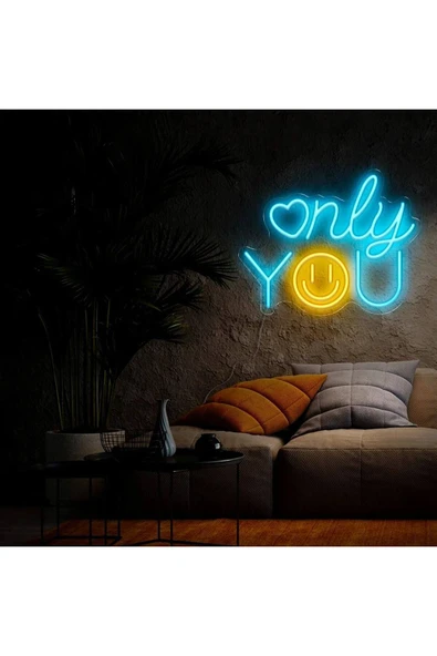 only YOU Yazılı ve Şekilli Neon Tabela ürün görseli 1