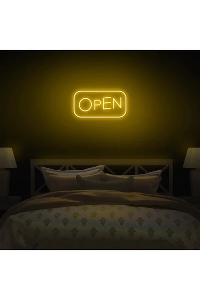 OPEN Yazılı Neon Tabela - Resim 3