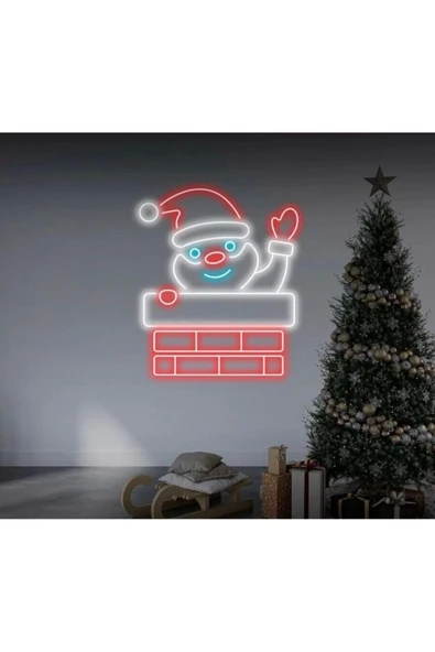 Noel Baba Figürlü Neon Tabela ürün görseli 1
