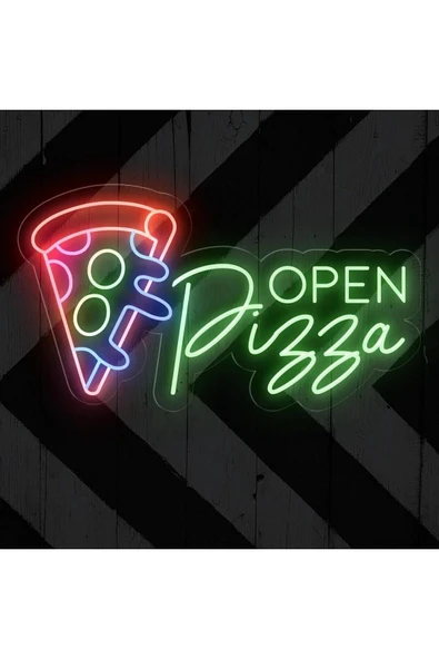 OPEN Pizza Yazılı Neon Tabela ürün görseli 1