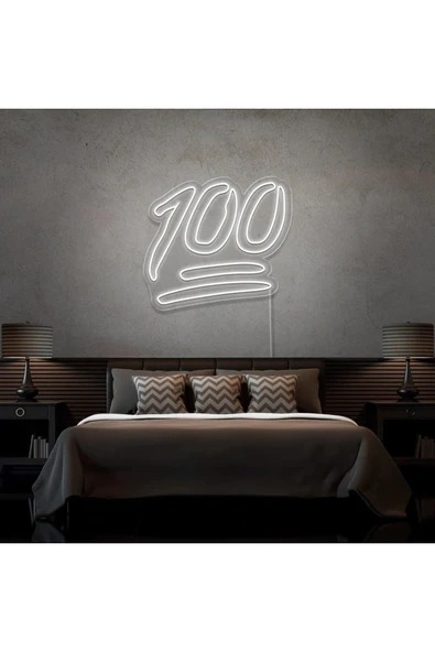 100 Yazılı Neon Tabela ürün görseli 1