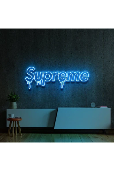 Supreme Yazılı Neon Tabela ürün görseli 1