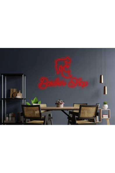 Barber Shop Yazılı Neon Tabela ürün görseli 1