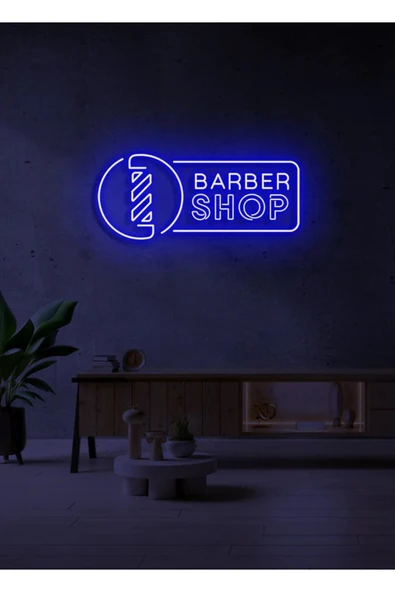 BARBER SHOP Yazılı ve Şekilli Neon Tabela ürün görseli 1