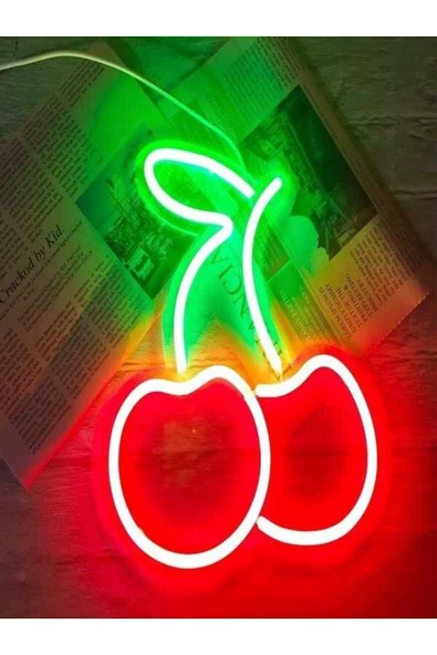 Kirazlı Neon Pleksi Tabela ürün görseli 1