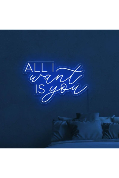 ALL I Want IS You Yazılı Neon Tabela ürün görseli 1