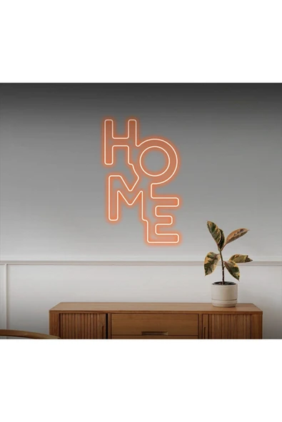 HOME Yazılı Neon Tabela ürün görseli 1