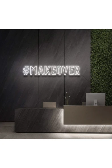 #MAKEOVER Yazılı Neon Tabela ürün görseli 1