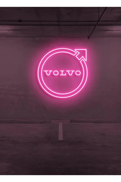 Rent A Carlara Özel VOLVO Logo Neon Tabela ürün görseli 1