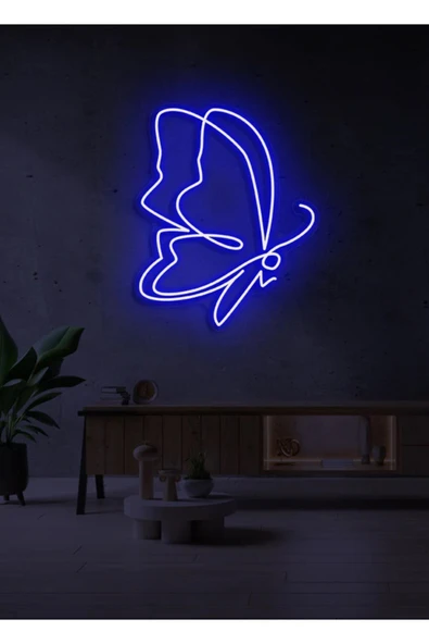 Kelebek Figürlü Neon Tabela ürün görseli 1