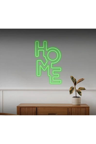 HOME Yazılı Neon Tabela ürün görseli 1