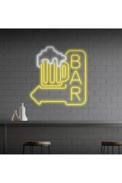 BAR Yazılı ve Şekilli Neon Tabela ürün görseli 1