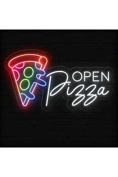 OPEN Pizza Yazılı Neon Tabela ürün görseli 1