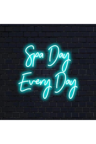 Spa Day Every Day Yazılı Neon Tabela ürün görseli 1