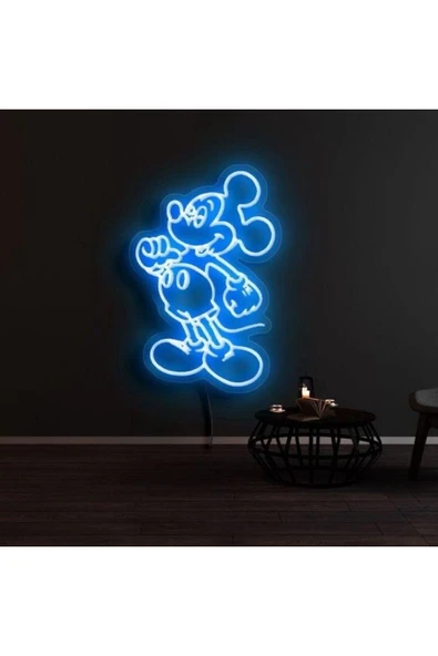 Mickey Mouse Figürlü Dekoratif Neon Tabela ürün görseli 1